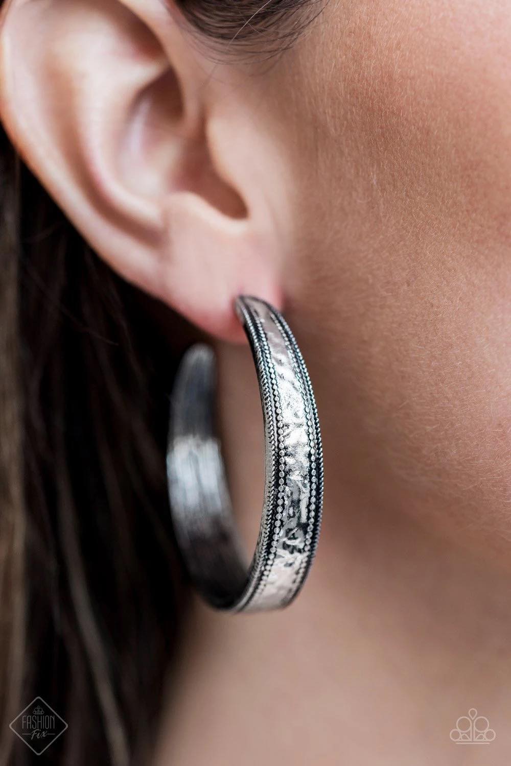 Paparazzi Soul Train Silver Earrings