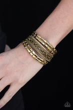 Load image into Gallery viewer, Paparazzi Less Bitter More Glitter Brass Bracelet
