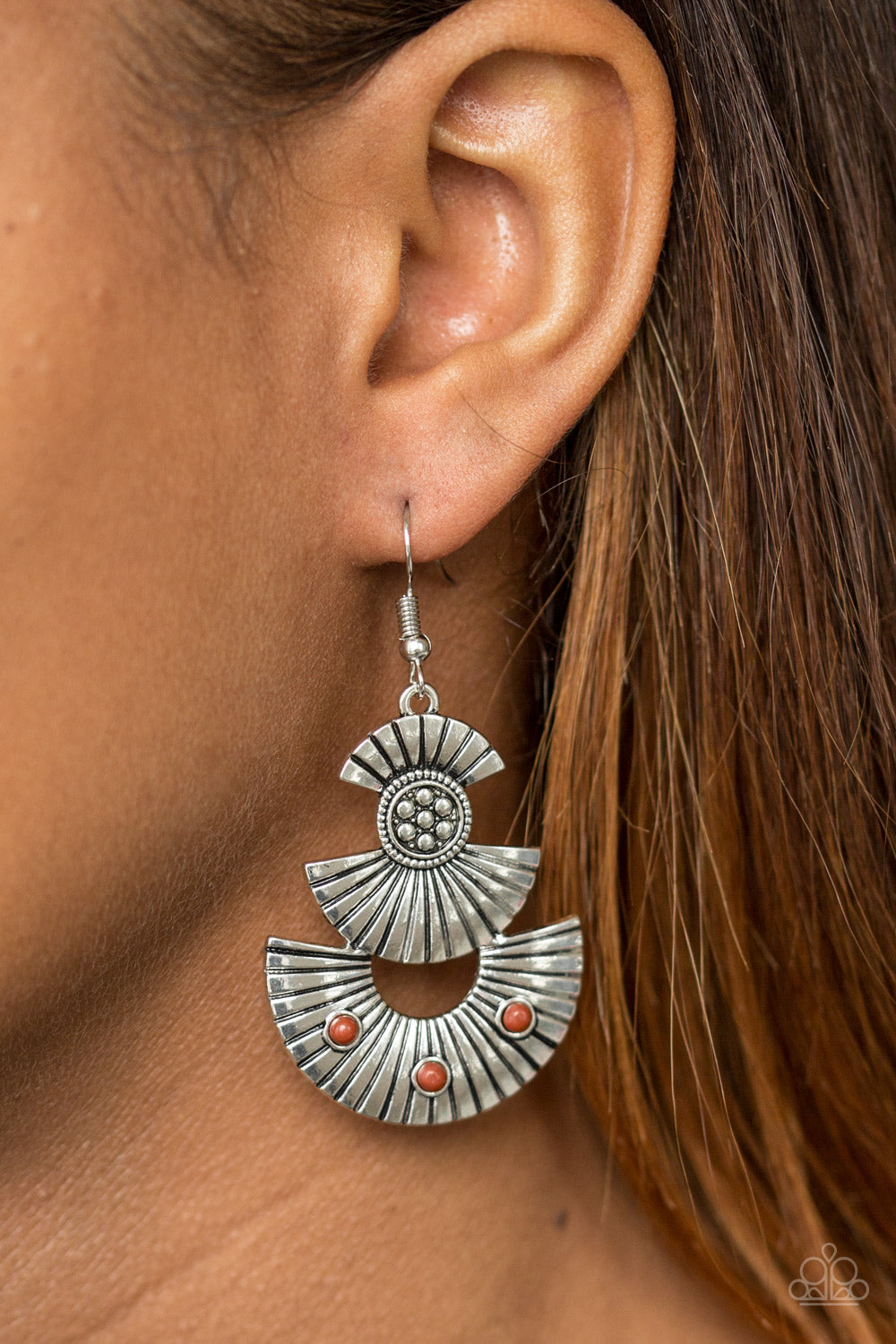 Paparazzi Far East Brown Earring