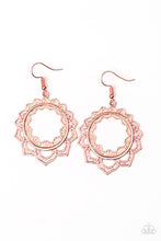 Load image into Gallery viewer, Paparazzi Modest Mandalas Copper Earrings
