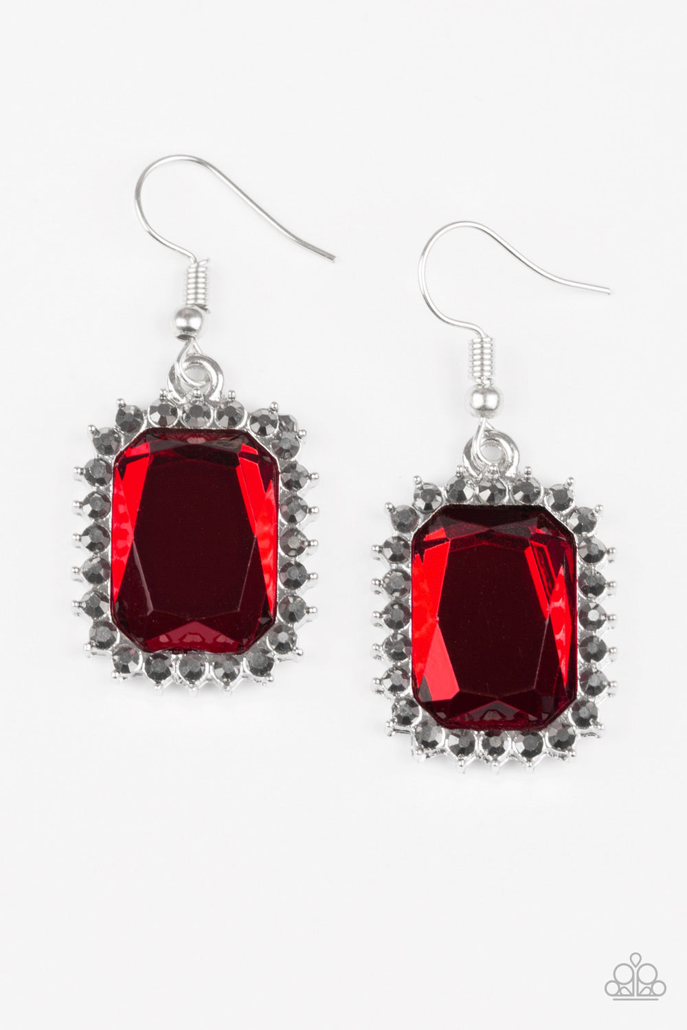 Paparazzi Downtown Dapper Red Earrings