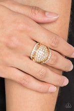 Load image into Gallery viewer, Paparazzi The Seven-Figure Itch Gold Ring
