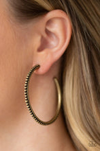 Load image into Gallery viewer, Paparazzi Totally On Trend - Brass Earrings

