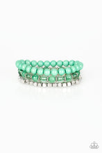 Load image into Gallery viewer, Paparazzi Globetrotter Glam Green Bracelet
