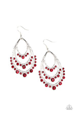 Load image into Gallery viewer, Paparazzi Break Out In TIERS Red Earrings
