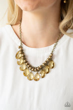 Load image into Gallery viewer, Paparazzi Fashionista Flair Brass Necklace
