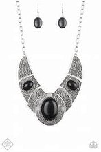Load image into Gallery viewer, Paparazzi Leave Your Landmark Black  Necklace
