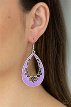 Load image into Gallery viewer, Paparazzi Compliments To Chic Purple Earrings
