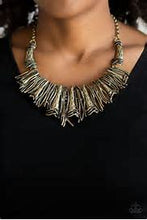 Load image into Gallery viewer, Paparazzi In The MANE-stream Brass Necklace
