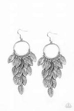 Load image into Gallery viewer, Paparazzi Feather Frenzy Silver Earrings
