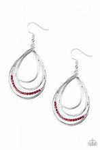 Load image into Gallery viewer, Paparazzi Start Each Day With Sparkle Red Earrings
