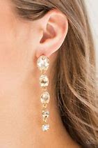 Paparazzi Red Carpet Radiance Gold Post Earrings