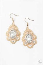 Load image into Gallery viewer, Paparazzi Reign Supreme Gold Earrings
