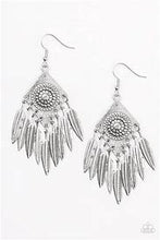 Load image into Gallery viewer, Paparazzi Western Rattler Silver Earrings
