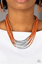Load image into Gallery viewer, Paparazzi Walk The Walkabout Orange Necklace
