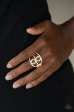 Load image into Gallery viewer, Paparazzi Fabulously Frosted Gold Ring
