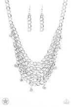 Load image into Gallery viewer, Paparazzi Fishing For Compliments Silver Blockbuster Necklace
