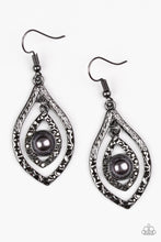 Load image into Gallery viewer, Paparazzi Breaking Glass Ceilings Black Earring
