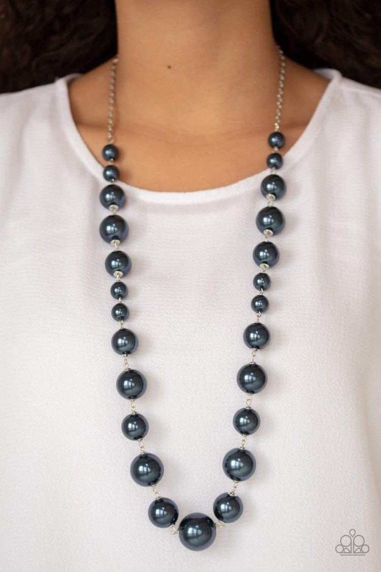 Paparazzi Pearl Prodigy Blue Necklace