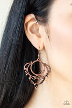 Load image into Gallery viewer, Paparazzi Metallic Macrame Copper Earrings
