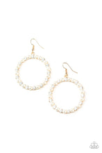 Load image into Gallery viewer, Paparazzi Pearl Palace Gold Earrings

