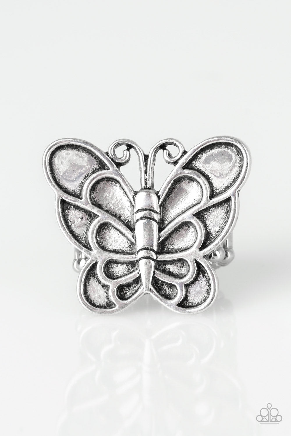 Paparazzi Sky High Butterfly Silver Ring