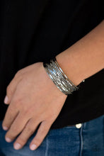 Load image into Gallery viewer, Paparazzi Sleek Shimmer Black Bracelet
