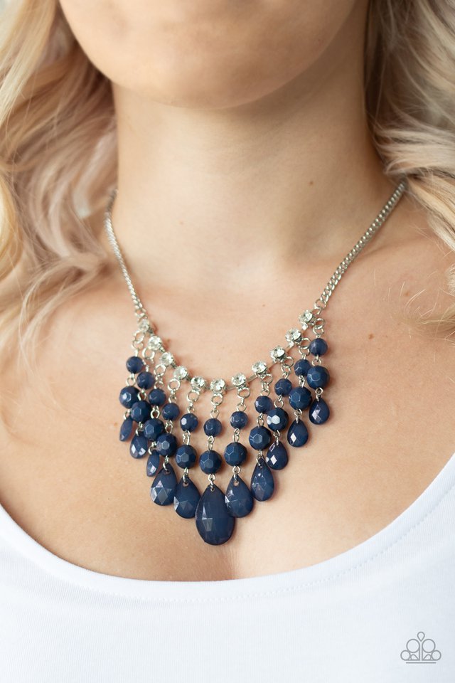 Paparazzi Social Network Blue Necklace