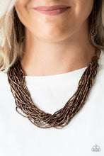 Load image into Gallery viewer, Paparazzi The Speed of STARLIGHT Copper Necklace
