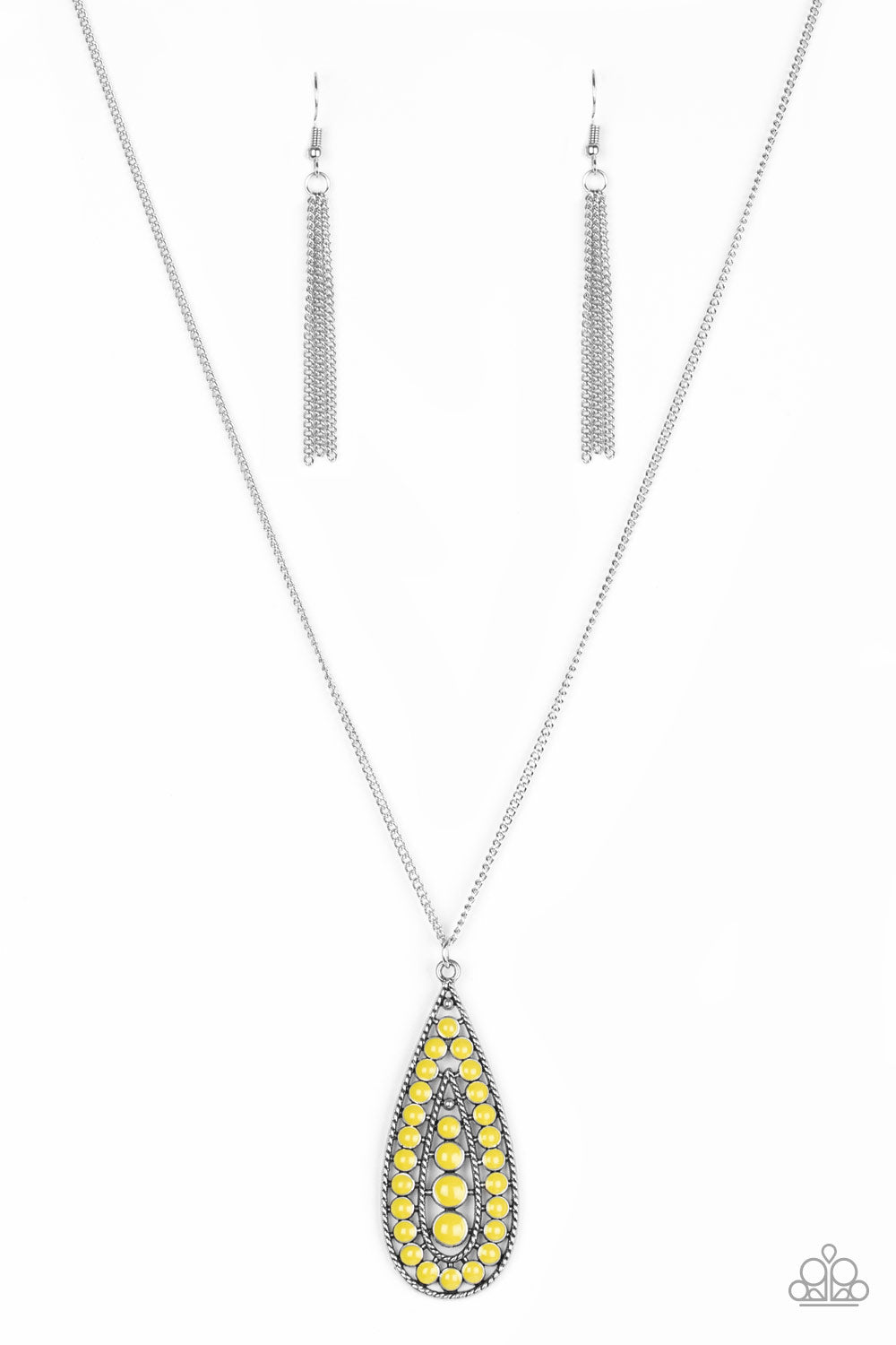 Paparazzi Tiki Tease Yellow Necklace