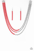 Load image into Gallery viewer, Paparazzi Turn Up The Volume Red Necklace
