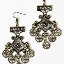 Load image into Gallery viewer, Paparazzi Unexplored Lands Brass Earrings
