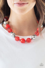 Load image into Gallery viewer, Paparazzi Very Voluminous - Red Necklace
