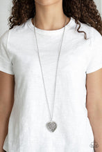 Load image into Gallery viewer, Paparazzi Victorian Valentine Silver Necklace
